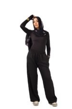 Black linen pants