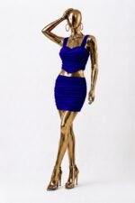 Smooth fitted mini skirt - Image 3